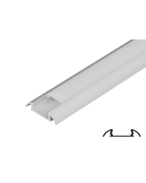 Алуминиев профил за LED лента за открит монтаж, тесен, 2м LED ленти профили и аксесоари