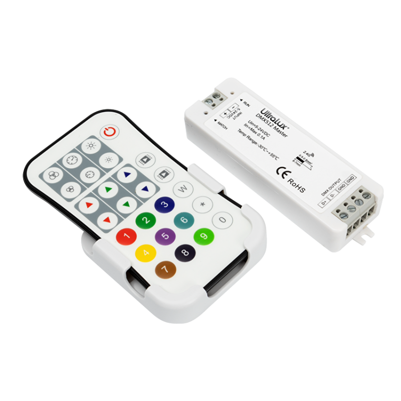 DMX512 RF контролер за RGB/RGBW LED осветление IP20 LED ленти профили и аксесоари