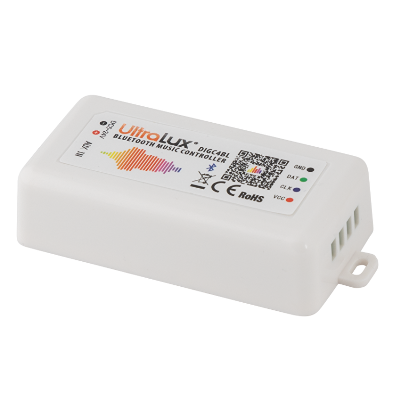 Bluetooth aудио контролер за дигитално RGB LED осветление 5-24V DC, 960 pixels LED ленти профили и аксесоари