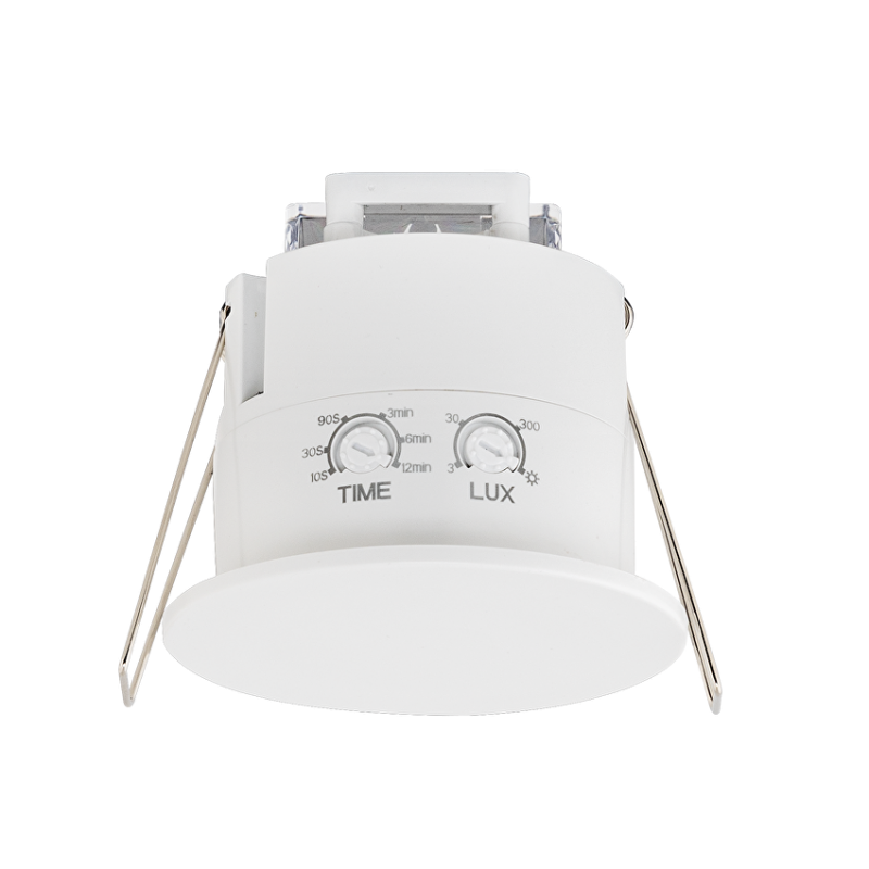 Микровълнов cензор за присъствие и движение за вграждане, 360°, 1200W/600W, 4m, IP54 LED осветление