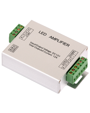 Усилвател за RGB LED осветление 12-24 V DC, 3x4A LED ленти профили и аксесоари