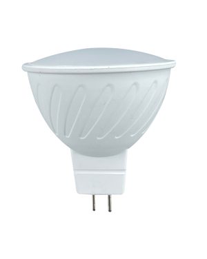 LED лампа луничка 6W, MR16, 3000K, 12V DC, топла светлина LED крушки