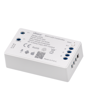 Smart 2.4G RF WIFI контролер за RGB LED лента 15А, 180W (12VDC), 12-24VDC LED ленти профили и аксесоари