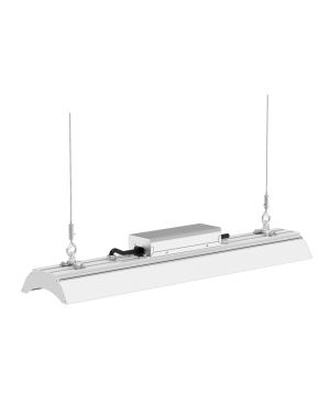 LED линейно индустриално осветително тяло 100W, 100V-277V AC, IP65, Дифузер 2Х25° LED осветление