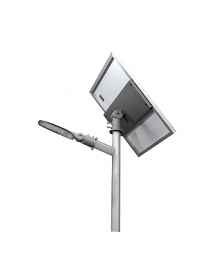 LED улична лампа със соларен панел ∅60, 12W, 4000K, 140°х90°, SMD2835, IP65 LED осветление