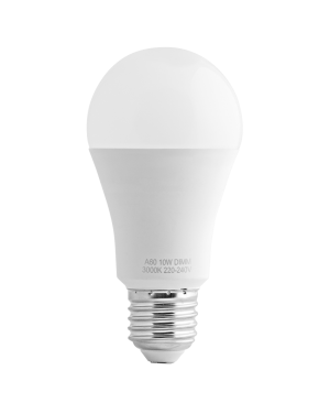 LED лампа крушка димираща, 10W, E27, 4200K, 220-240V AC, неутрална светлина LED крушки
