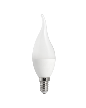 LED лампа пламък 5W, E14, 3000K, 220-240V AC, топла светлина LED крушки