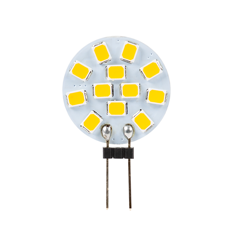 LED лампа 1.5W, G4, 3000K, 12V DC, топла светлина, SMD2835, 1 бр. / блистер LED крушки