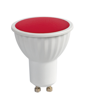 LED лампа луничка 5W, GU10, 220-240V AC, червена светлина LED крушки
