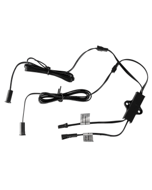 Мебелен IR сензор за близост и движение, двоен, 60W, 12/24 V DC, 5 cm за вграждане и открит монтаж LED осветление