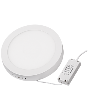 LED панел за открит монтаж, кръг, 12W, 2700K, 220-240V AC, топла светлина LED панели