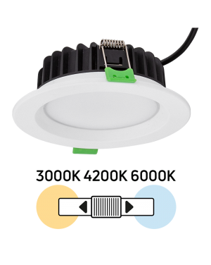 LED луна за вграждане, димираща, 10W, 3000K/4200K/6000K, 220-240V AC, IP44 LED осветление