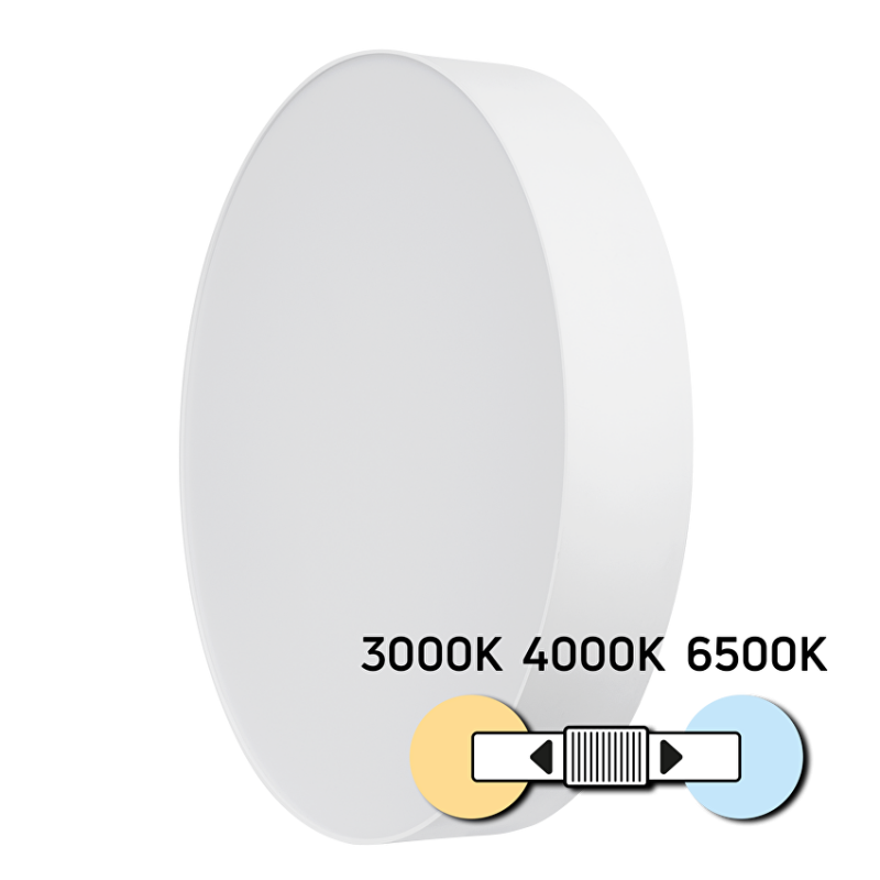 LED CCT плафониера, 24W, 3000K/4000K/6500К LED осветление