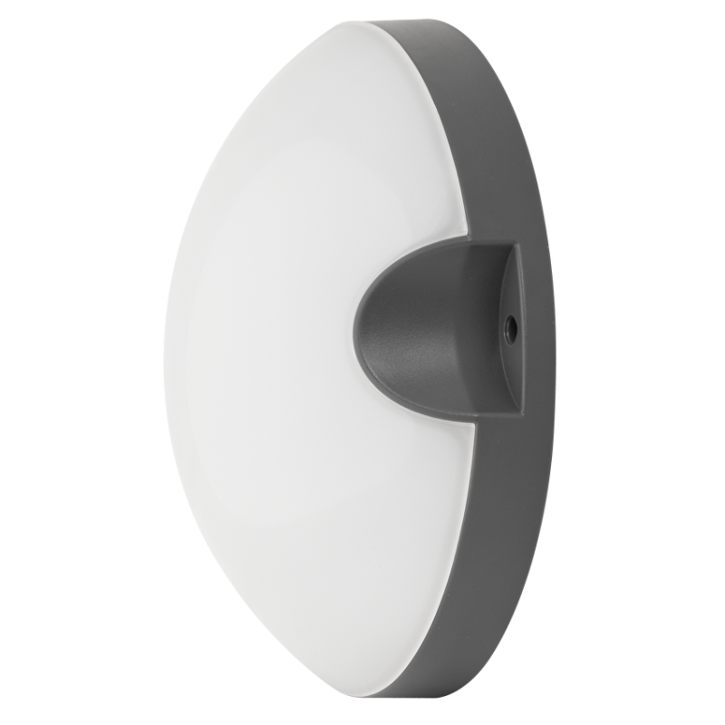 LED плафониера кръг, сива, 11W, 4000K, IP54 LED осветление