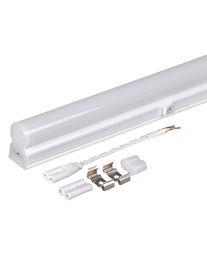 LED линейно осветително тяло Т5 с ключ, 10W, 4200К, 220-2240V AC, IP20, неутрална светлина LED осветление