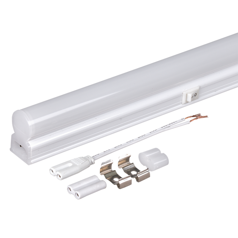 LED линейно осветително тяло Т5 с ключ, 7W, 4200К, 220-2240V AC, IP20, неутрална светлина LED осветление