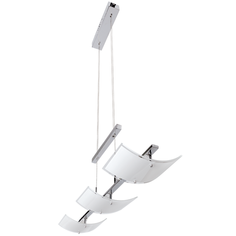 LED осветително тяло, висящо 15W, 2700K, хром, IP20 LED осветление