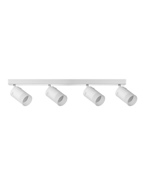 Тяло за таван, стъклено, 4XGU10, 220-240V AC, IP20, бяло LED осветление