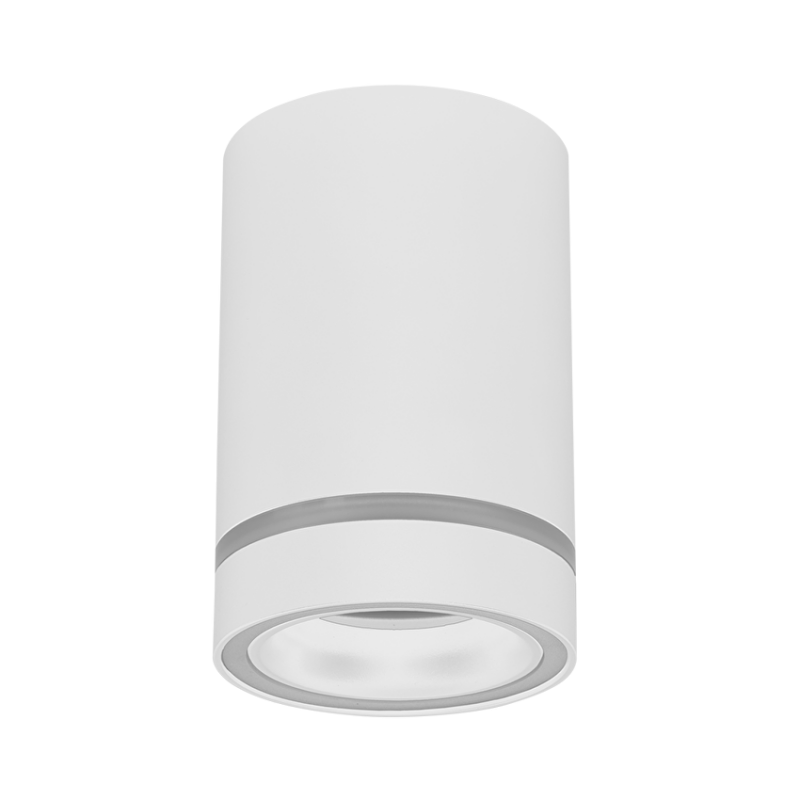 Тяло за открит монтаж на LED модул, кръг, стационарно, бяло, IP20 LED осветление