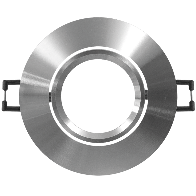 Рамка за вграждане, кръг, подвижна, алуминий, IP20 LED осветление