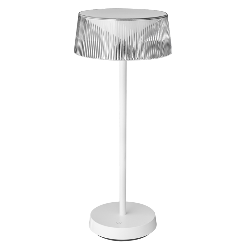 LED димираща презареждаема настолна лампа 2.3W, 3000K, IP44, бяла LED димираща презареждаема настолна лампа 2.3W, 3000K, IP44, бяла LED осветление