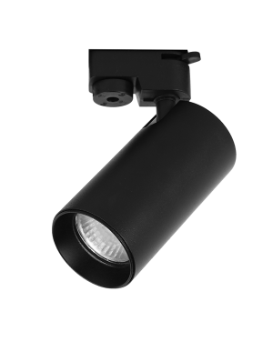 Тяло за релсов монтаж, двупроводно, GU10, 220-240V AC, IP20, черно LED осветление