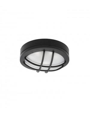 LED ВЪНШНО ОСВЕТИТЕЛНО ТЯЛО LUZ-BRG 12W 816Lm 4000K (НЕУТРАЛНА СВЕТЛИНА) IP65 Φ170x64mm ЧЕРЕН ЦВЯТ 3400870 VITO LED осветление