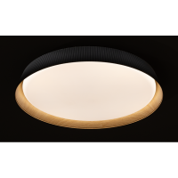 LED димираща ССТ плафониера с дистанционно управление, черен/дърво, max.72W, 3000K-6000К LED димираща ССТ плафониера с дистанционно управление, черен/дърво, max.72W, 3000K-6000К LED осветление