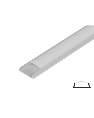 Алуминиев профил за LED лента, гъвкав, 2м LED ленти профили и аксесоари