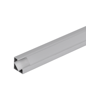 Алуминиев профил за LED лента, ъглов, с борд, за вграждане, 2м LED ленти профили и аксесоари