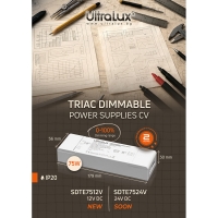 Захранване с фазово димиране TRIAC, 12V DC, 6.25A, 75W LED ленти профили и аксесоари