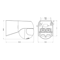 PIR сензор за движение за открит монтаж с черна леща, 180°, 12m, IP44, черен LED осветление