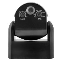 PIR сензор за движение за открит монтаж с черна леща, 2xPIR, 180°/360°, 9m, IP65, черен LED осветление