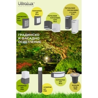 Фасадно осветително тяло двустранно, 2хGU10, IP44, за стена, бяло LED осветление