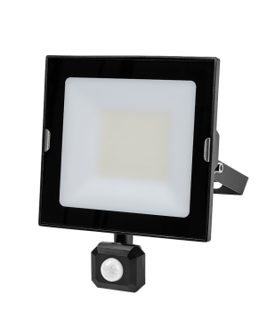 LED SLIM прожектор с датчик за движение 50W, 4000K, 220-240V AC, IP44 LED осветление