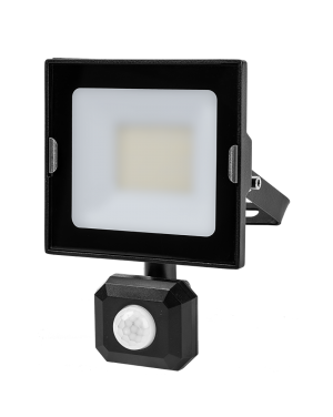 LED SLIM прожектор с датчик за движение 30W, 4000K, 220-240V AC, IP44 LED осветление