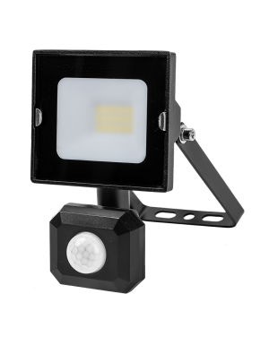 LED SLIM прожектор с датчик за движение 10W, 4000K, 220-240V AC, IP44 LED осветление