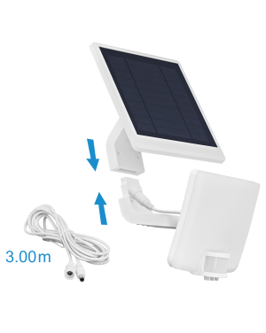 Соларен LED прожектор с PIR датчик за движение 11W, 5000K, IP54 LED осветление