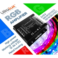 Усилвател за RGB LED лента 3X10A, 360W (12V DC), 12-24V DC Усилвател за RGB LED лента 3X10A, 360W (12V DC), 12-24V DC LED ленти профили и аксесоари