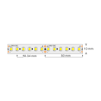 Професионална LED лента 9.6W/m, 2700K, 24V DC, 120 LEDs/m, SMD3528 Професионална LED лента 9.6W/m, 2700K, 24V DC, 120 LEDs/m, SMD3528 LED ленти профили и аксесоари
