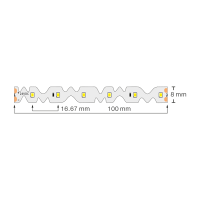 S-образна професионална LED лента 9.6W/m, 4200K, 24V DC, 60 LED/m, SMD2835 LED ленти профили и аксесоари