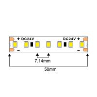 Професионална LED лента 14.4W/m, 2700K, 24V DC, 140 LEDs/m, SMD2835 Професионална LED лента 14.4W/m, 2700K, 24V DC, 140 LEDs/m, SMD2835 LED ленти профили и аксесоари