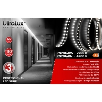 Професионална LED лента 14.4W/m, 2700K, 24V DC, 140 LEDs/m, SMD2835 Професионална LED лента 14.4W/m, 2700K, 24V DC, 140 LEDs/m, SMD2835 LED ленти профили и аксесоари