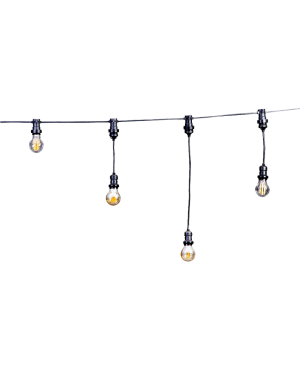 Плосък кабел за LED осветление 2x1.5mm², кабелна гирлянда, IP44, 10 m., 1 бр. LED ленти профили и аксесоари