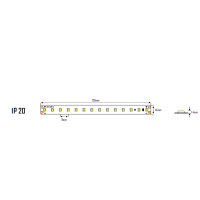 Професионална LED лентa със стабилизатор на ток 7.5W/m, 4200K, 48V DC, 112 LEDs/m, SMD2835, 10m, IP20 LED ленти профили и аксесоари