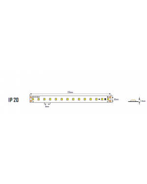 Професионална LED лентa със стабилизатор на ток 7.5W/m, 4200K, 48V DC, 112 LEDs/m, SMD2835, 10m, IP20 LED ленти профили и аксесоари
