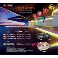 Професионална LED лентa със стабилизатор на ток 7.5W/m, 4200K, 48V DC, 112 LEDs/m, SMD2835, 10m, IP20 LED ленти профили и аксесоари