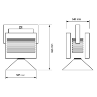 LED индустриално осветително тяло камбана, 500W, 45°, 6000К, IP65 LED осветление