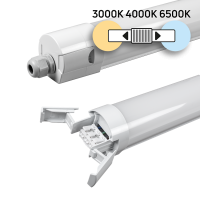 LED slim индустриално осв. тяло CCT PC, 1,20м, 36W, 220V-240V AC, IP65 LED slim индустриално осв. тяло CCT PC, 1,20м, 36W, 220V-240V AC, IP65 LED осветление