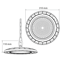 LED индустриално осветително тяло камбана, 150W, 5000K, IP54 LED осветление